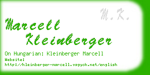 marcell kleinberger business card